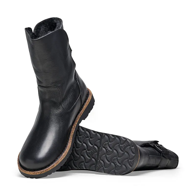 Women's Uppsala Black Leather/Shearling