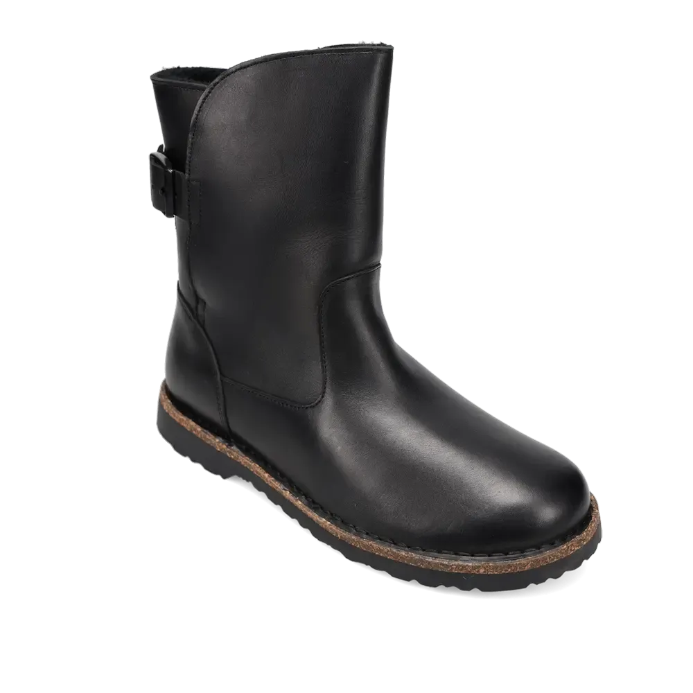 Women's Uppsala Black Leather/Shearling