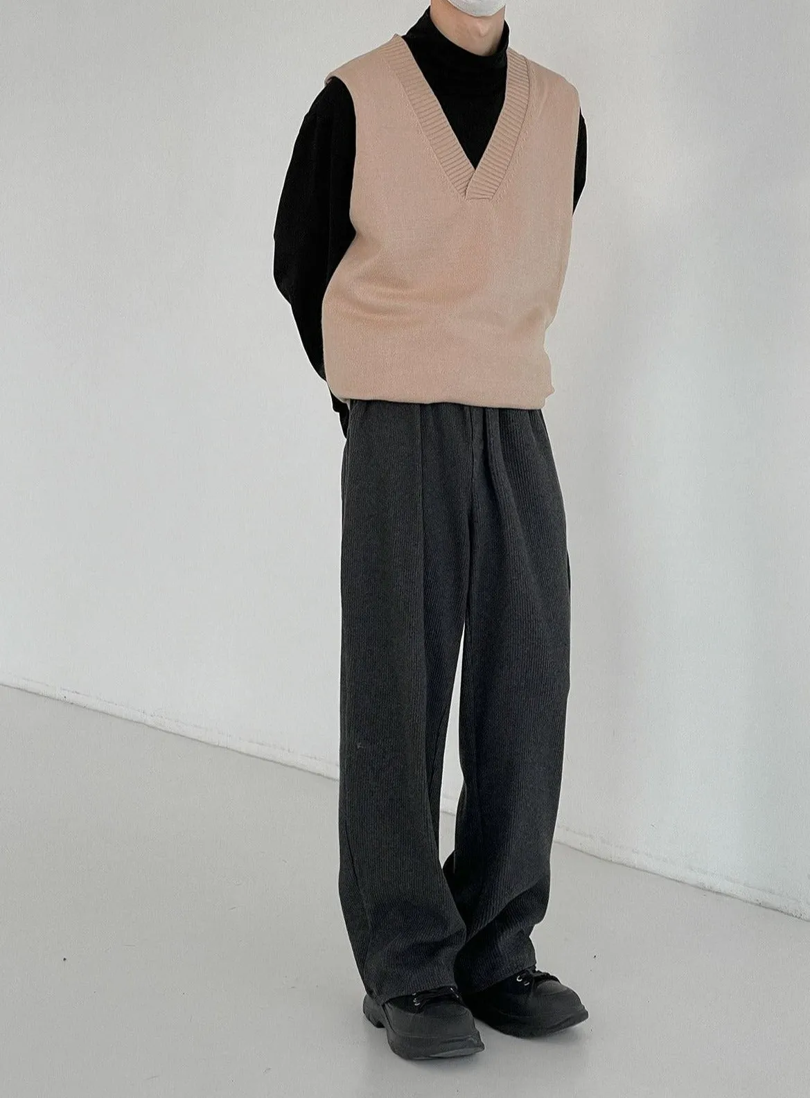 Zhou Wide Textured Pants
